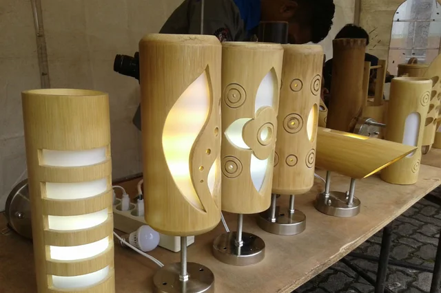 lampu hias bambu